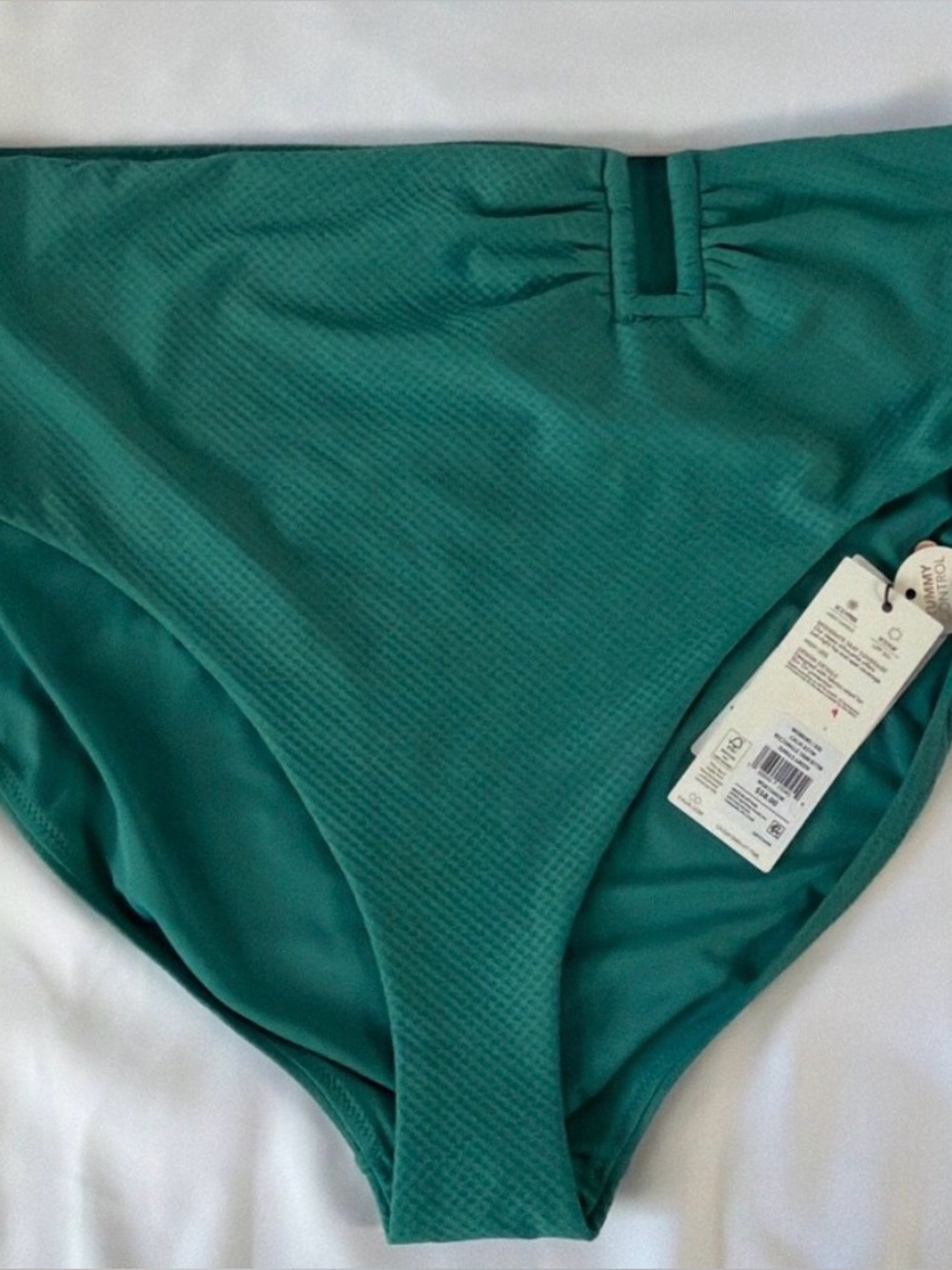 CALIA by Carrie Underwood Teal High-Waist Bikini Bottom